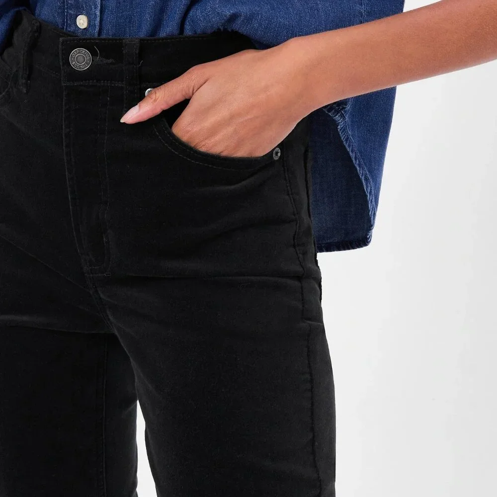 EUC Gap Curvy True Skinny Super High Rise Velvet Pants in Black Indigo Sz 30R - Picture 4 of 5